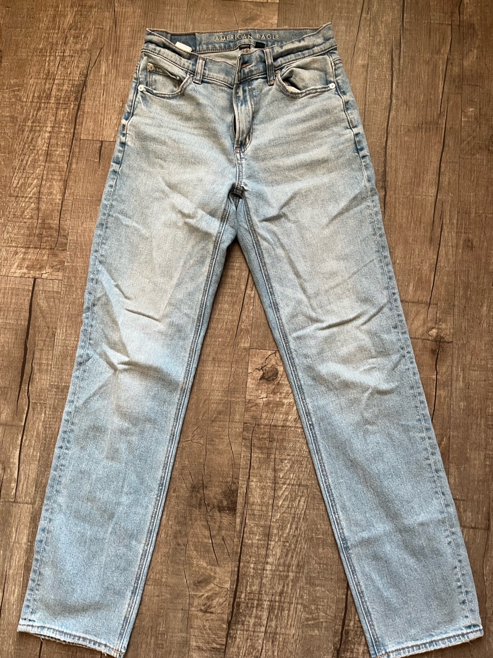 American Eagle Outfitters Light Wash Straight Jeans
